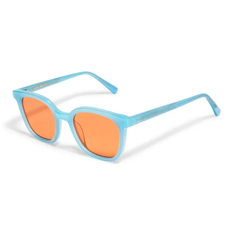 GENTLE MONSTER Plate Frame Butterfly Sunglasses Unisex Blue/Orange