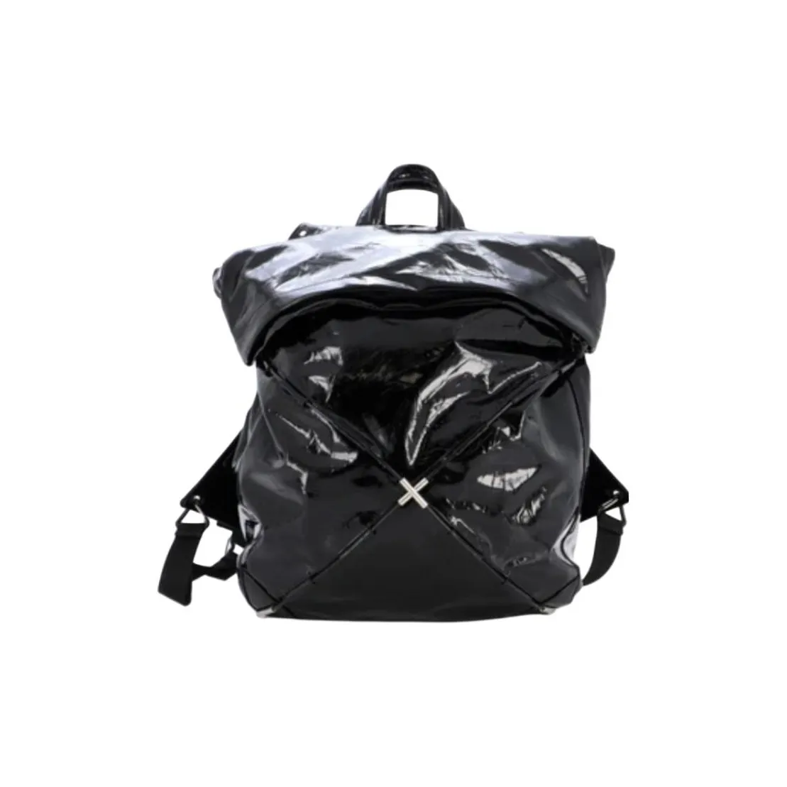 Bottega Veneta Leather Backpack Unisex Black