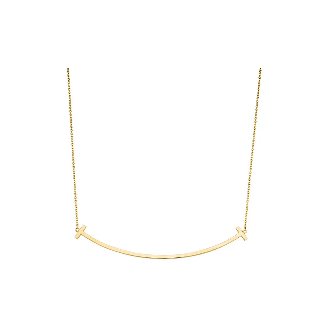 TIFFANY & CO. T 18K Gold Necklaces Women's Gold