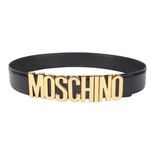 MOSCHINO Ремни из коровьей кожи, черные, женские