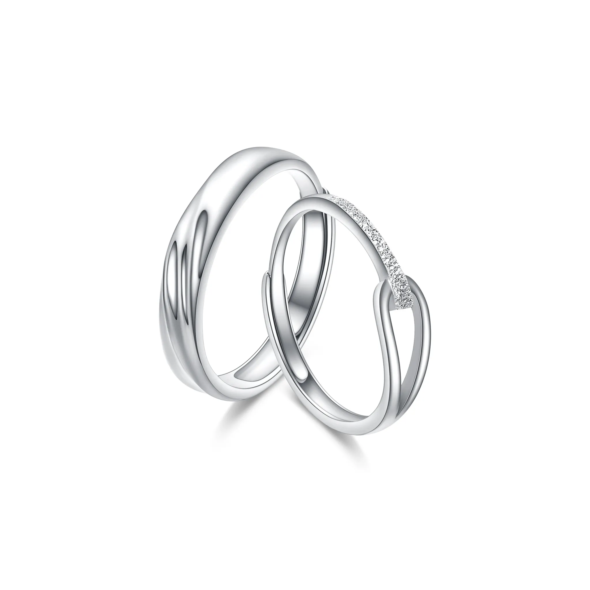 VIGG Сплав Регулируемый UNIQUE Оригинальный дизайн Sweet Love Индивидуальный Универсальный Аксессуары Кольцо Унисекс