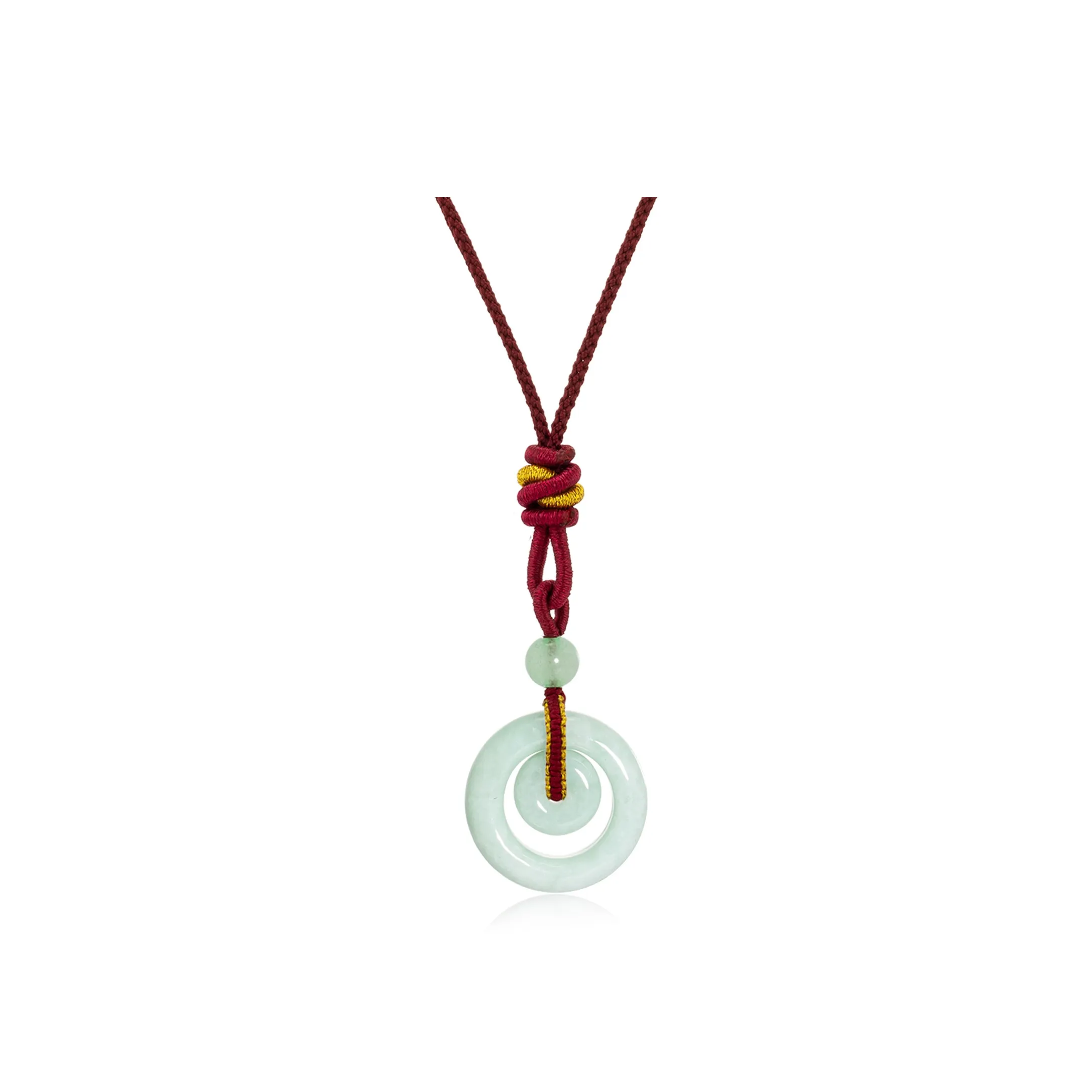 North Cain Bean Type Jadeite Necklaces Unisex