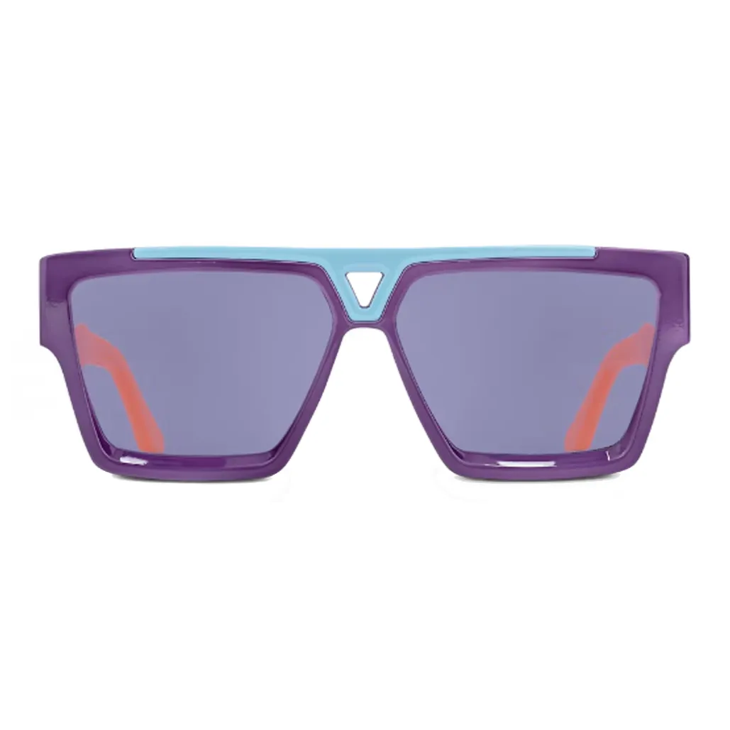 LOUIS VUITTON Plate Frame Irregular Shape Sunglasses Unisex