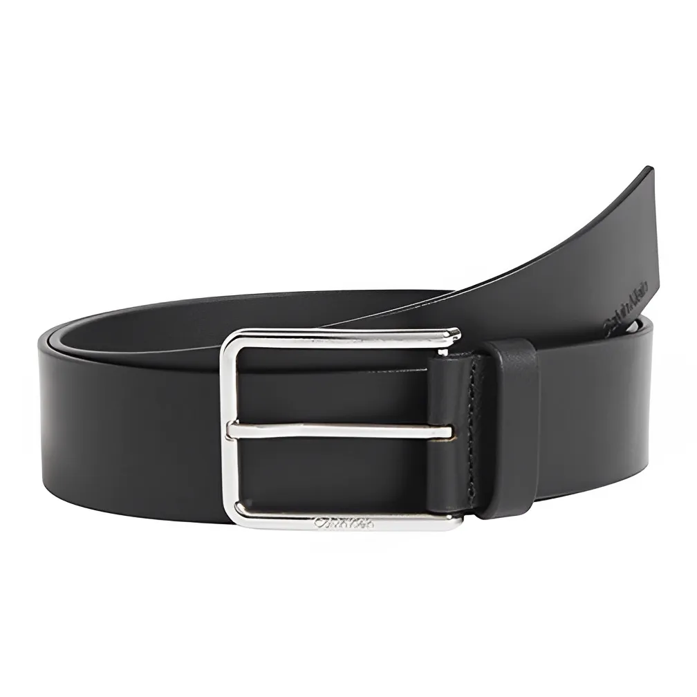 CALVIN KLEIN Cow Leather Belts Men's Black Width  4cm