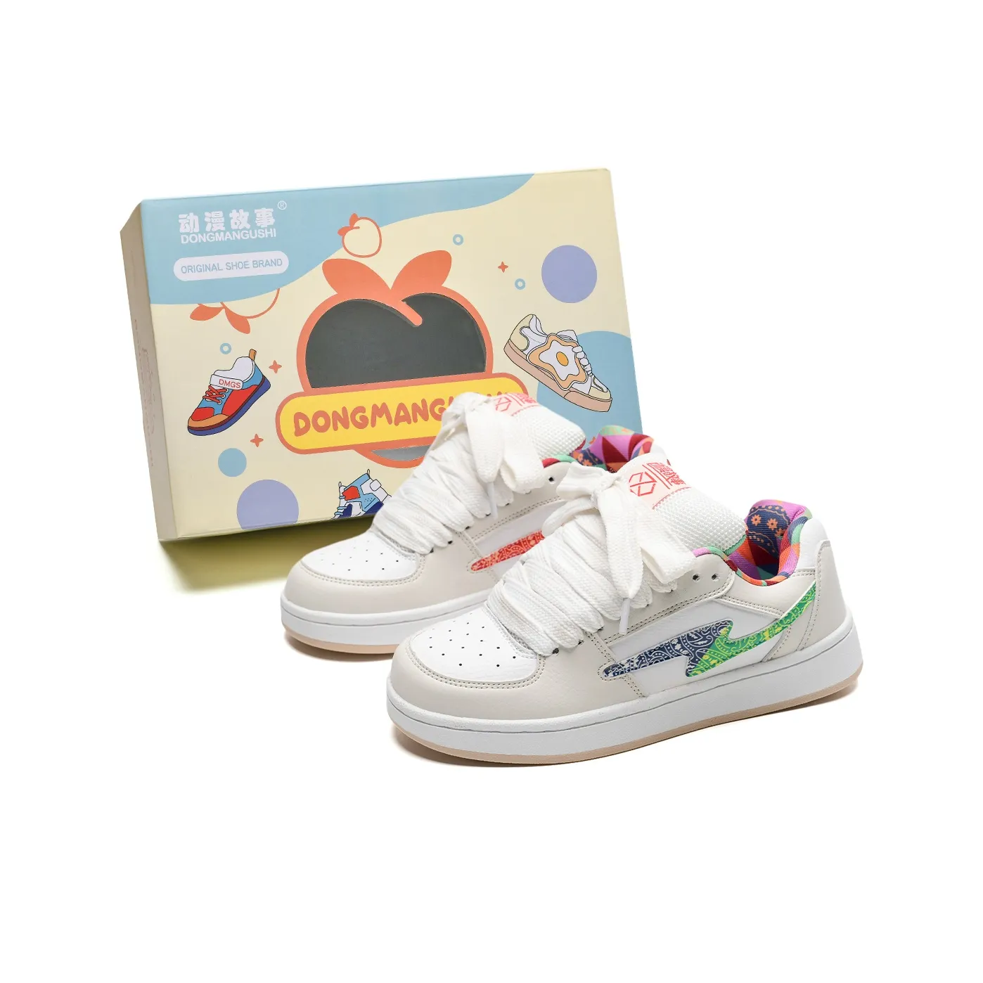 Anime Story Slip Resistant, Abrasion Resistant, Lightweight, Breathable Low Top Skateboard Shoes Unisex