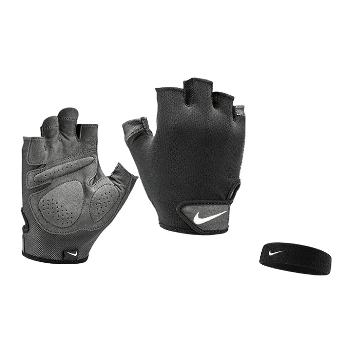 Nike Cotton Фитнес Перчатки Мужские Черные