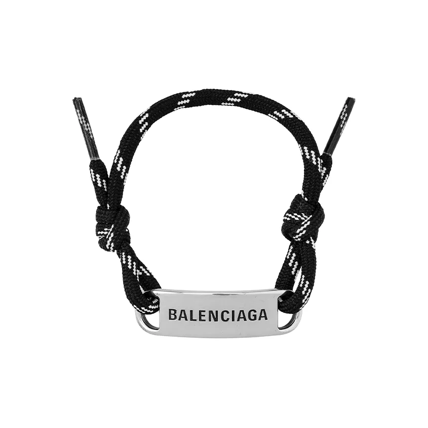 Balenciaga Logo Plaque Bracelet