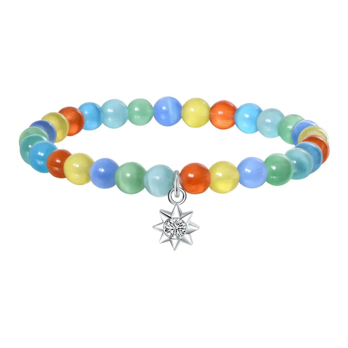 LIANDUO Искусственное стекло Кошачий глаз Браслеты Женские