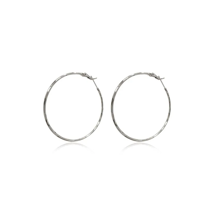 Yab Медные Большие Серьги-Кольца Улучшенные Minimalist Elegance Модные Повседневные Универсальные Серьги-Кольца Аксессуар Женский