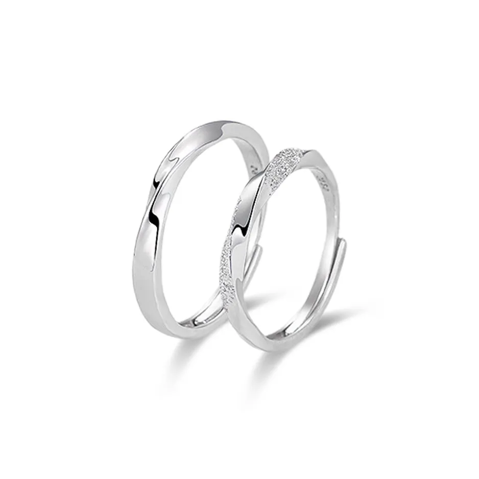 WANLIACC Сплав Mobius Парные кольца Унисекс