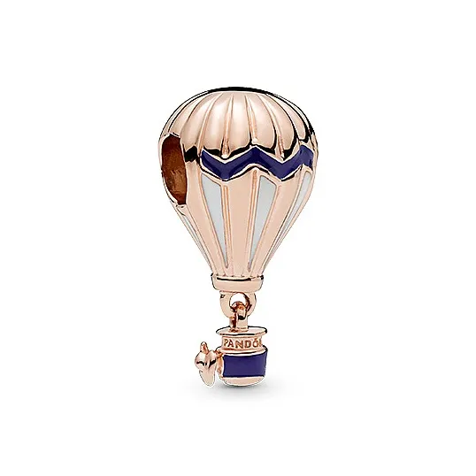 Pandora Сплав Подвески Женские Розовое золото Синий