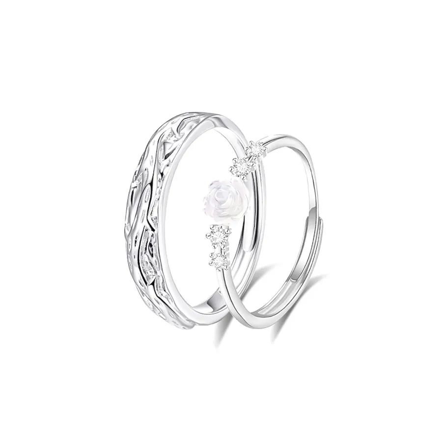 MUYAN Сплав Camellia Love Кольцо Унисекс