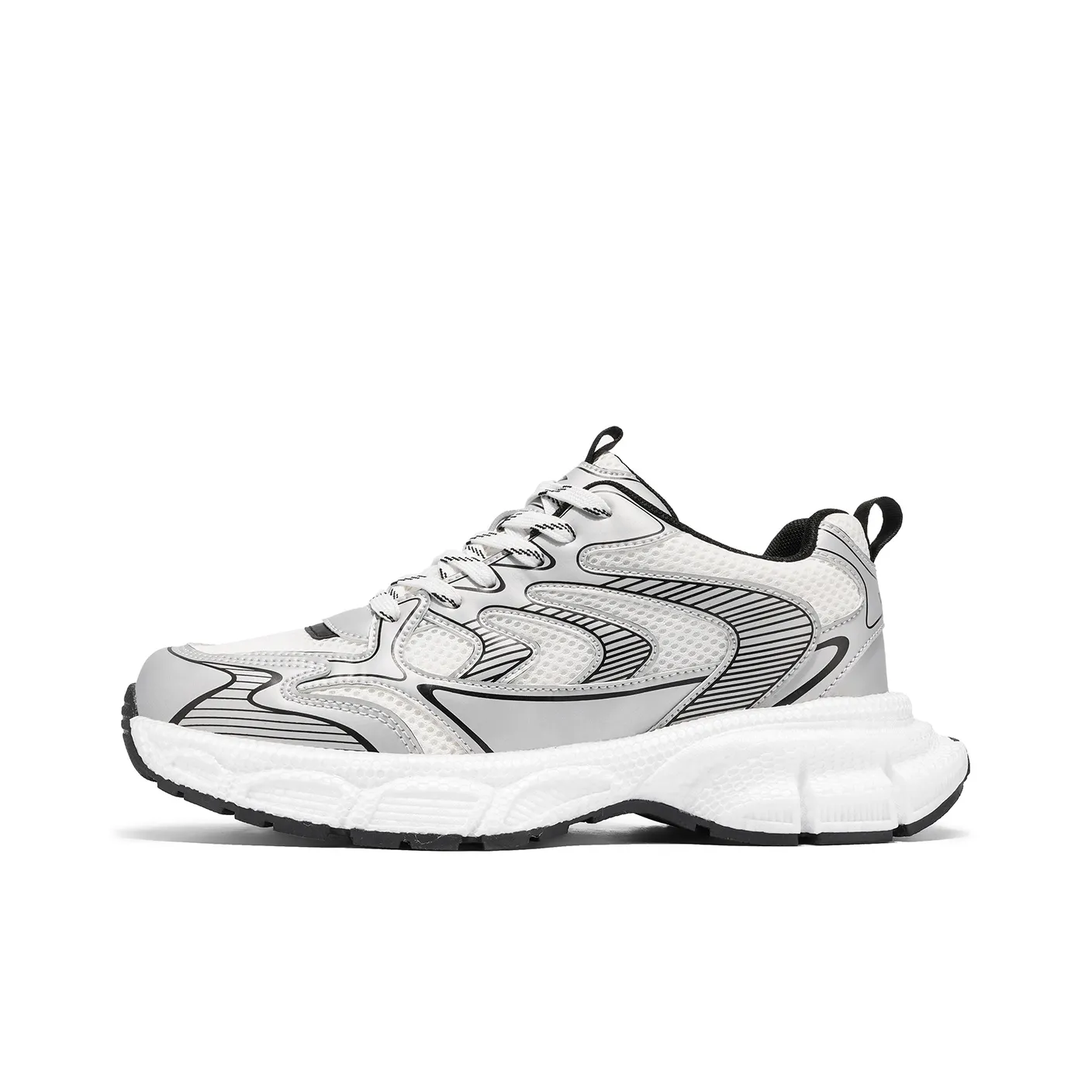 DEERWAY Амортизация устойчивый к истиранию увеличенная высота низкий топ кроссовки с толстой подошвой мужские