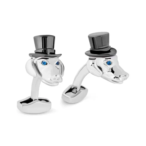 TATEOSSIAN Родиевое покрытие, Swarovski Кристальные запонки для мужчин