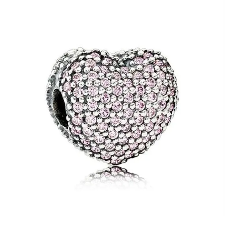 Pandora Серебряный с цирконием ювелирные аксессуары розовый женский