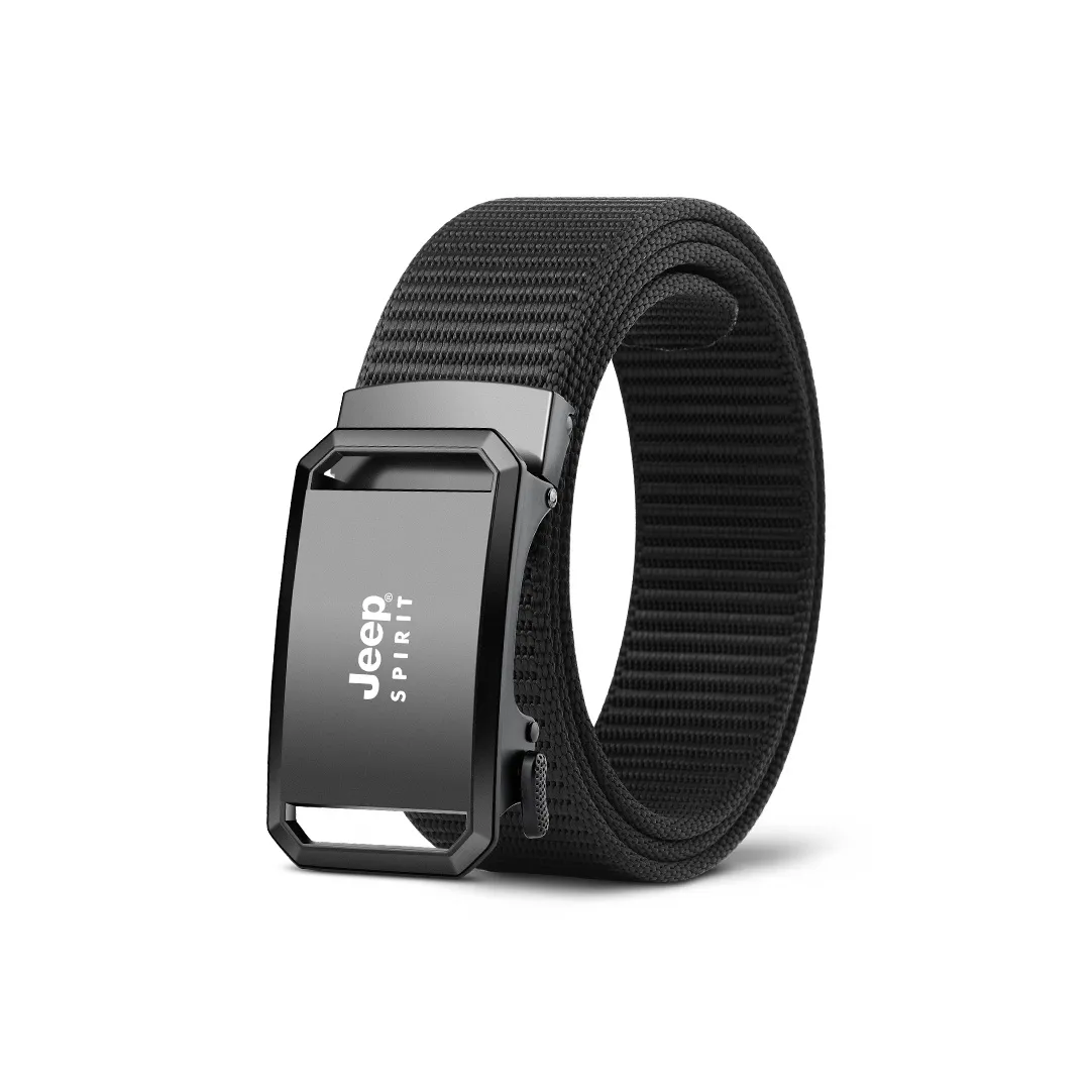 JEEP SPIRIT Повседневный ремень для активного отдыха холст гладкий автоматическая застежка износостойкий ремень мужской