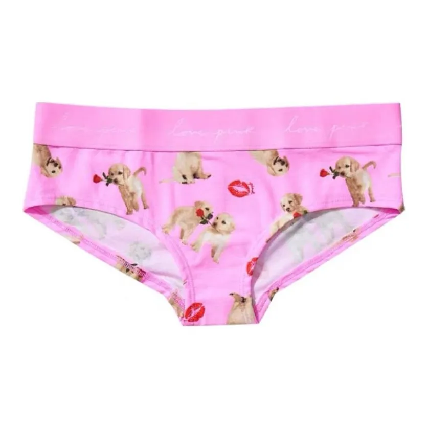 Victoria's Secret Underpants Women's 1 Pack Pink Puppy