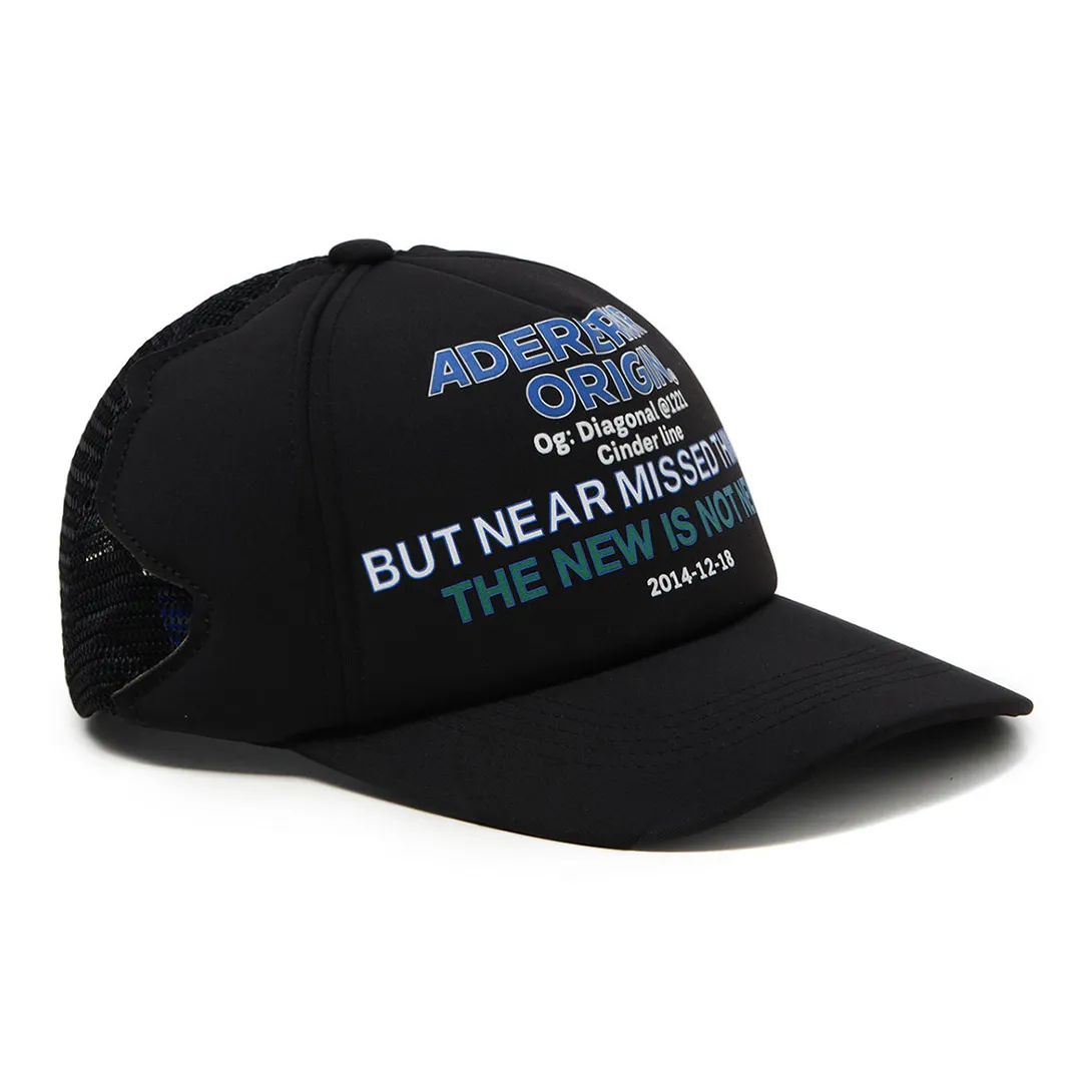 Бейсболка ADER ERROR Унисекс Черная