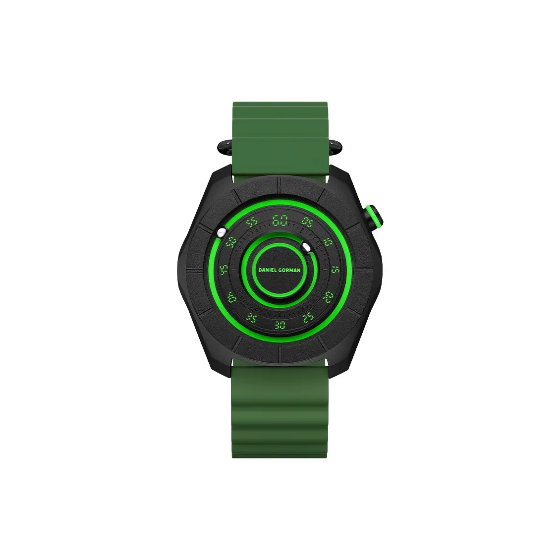 DANIEL GORMAN Daniel Golman DG Watch Кварцевый механизм Силиконовый ремешок Часы Мужские Черный циферблат