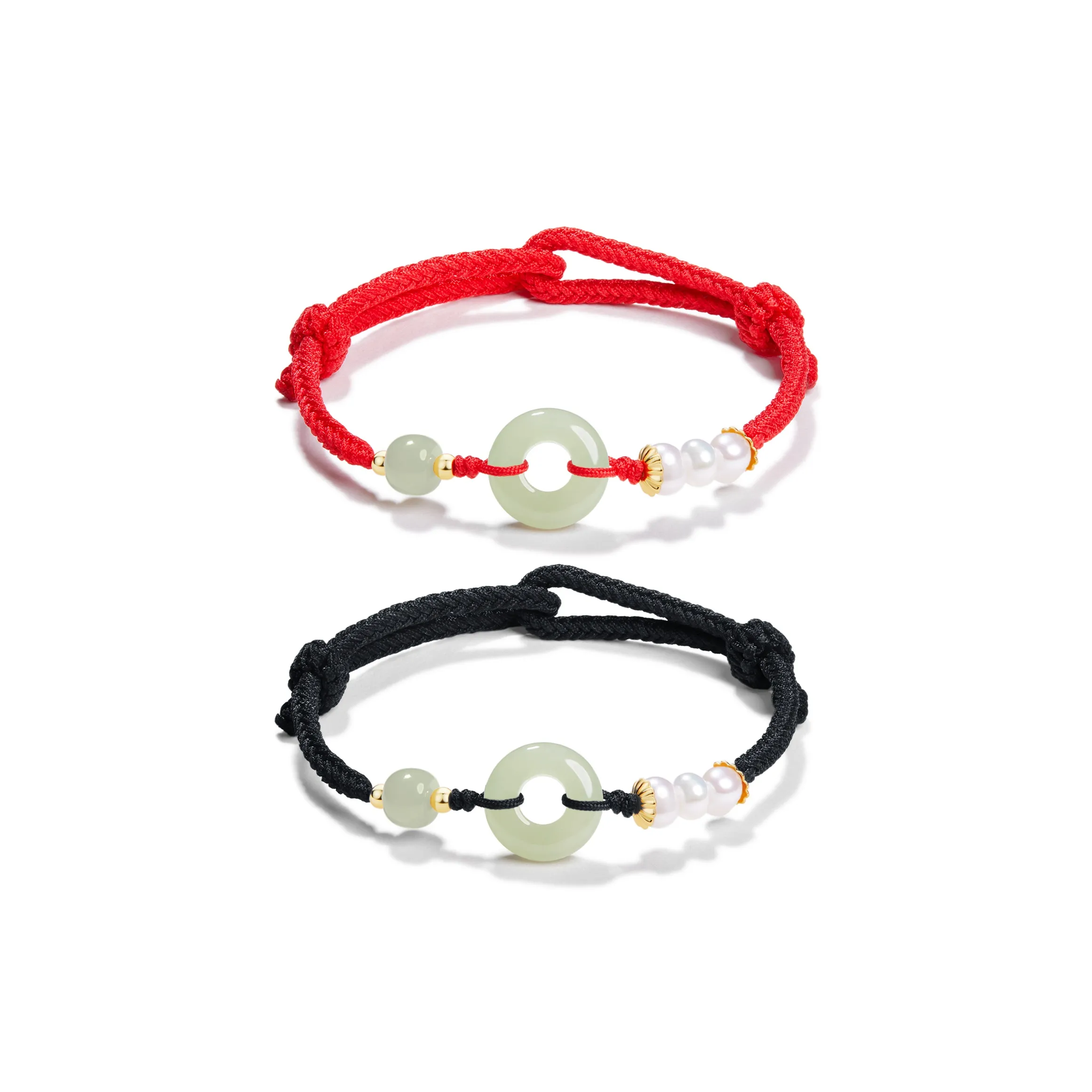 North Cain Hetian Jade Bracelets Unisex Pale Greenish White Jade