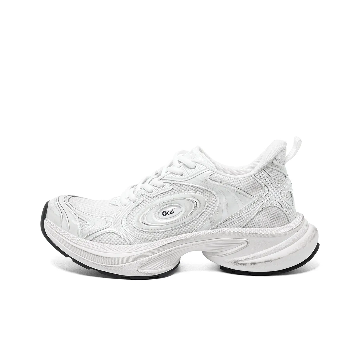 Ocai Slip Resistant Water Resistant Low Top Casual Running Shoes Unisex White