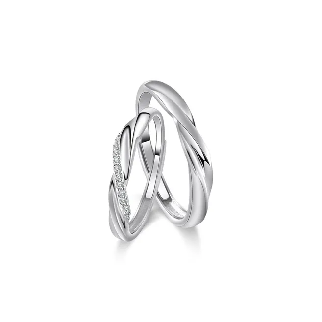 Asia Star S925 Silver/S999 Fine Silver Rings Unisex