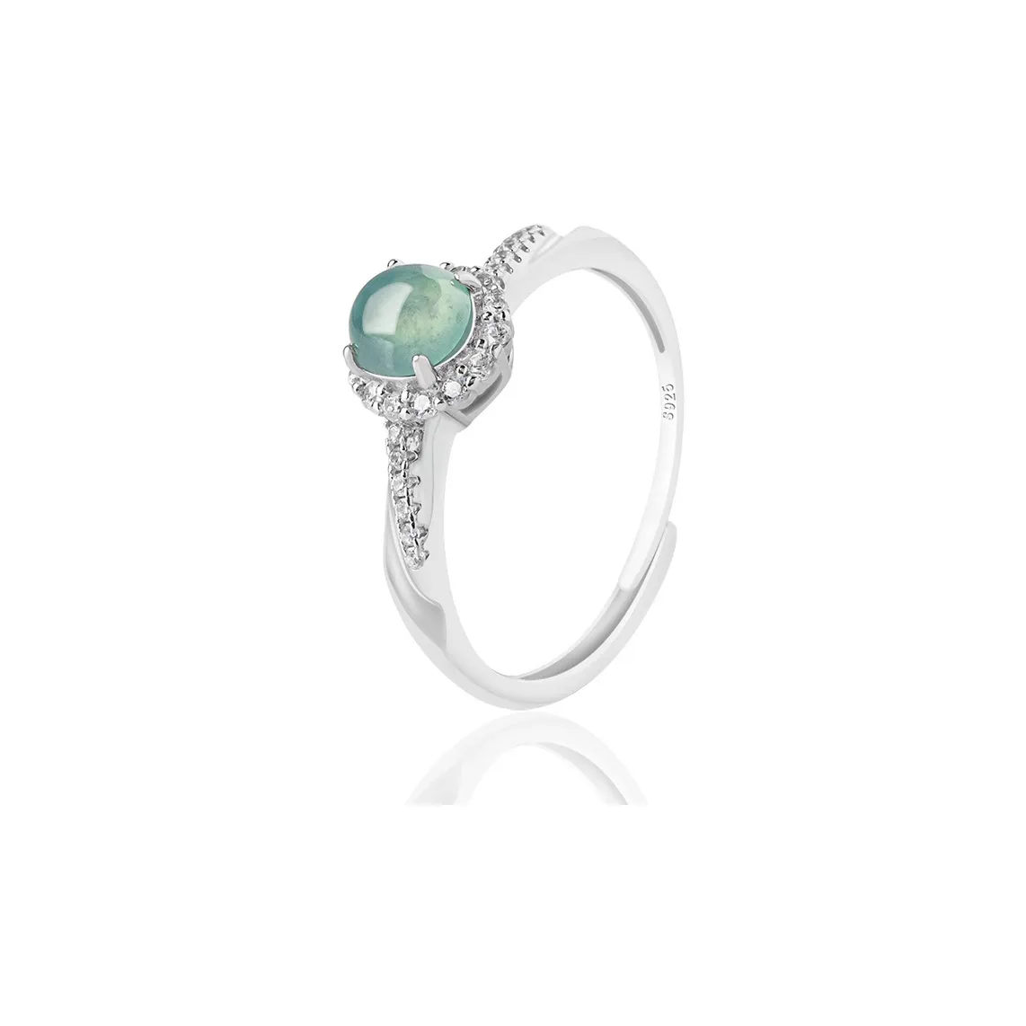 Best Wishes Glutinous Jade Jadeite Rings Women's