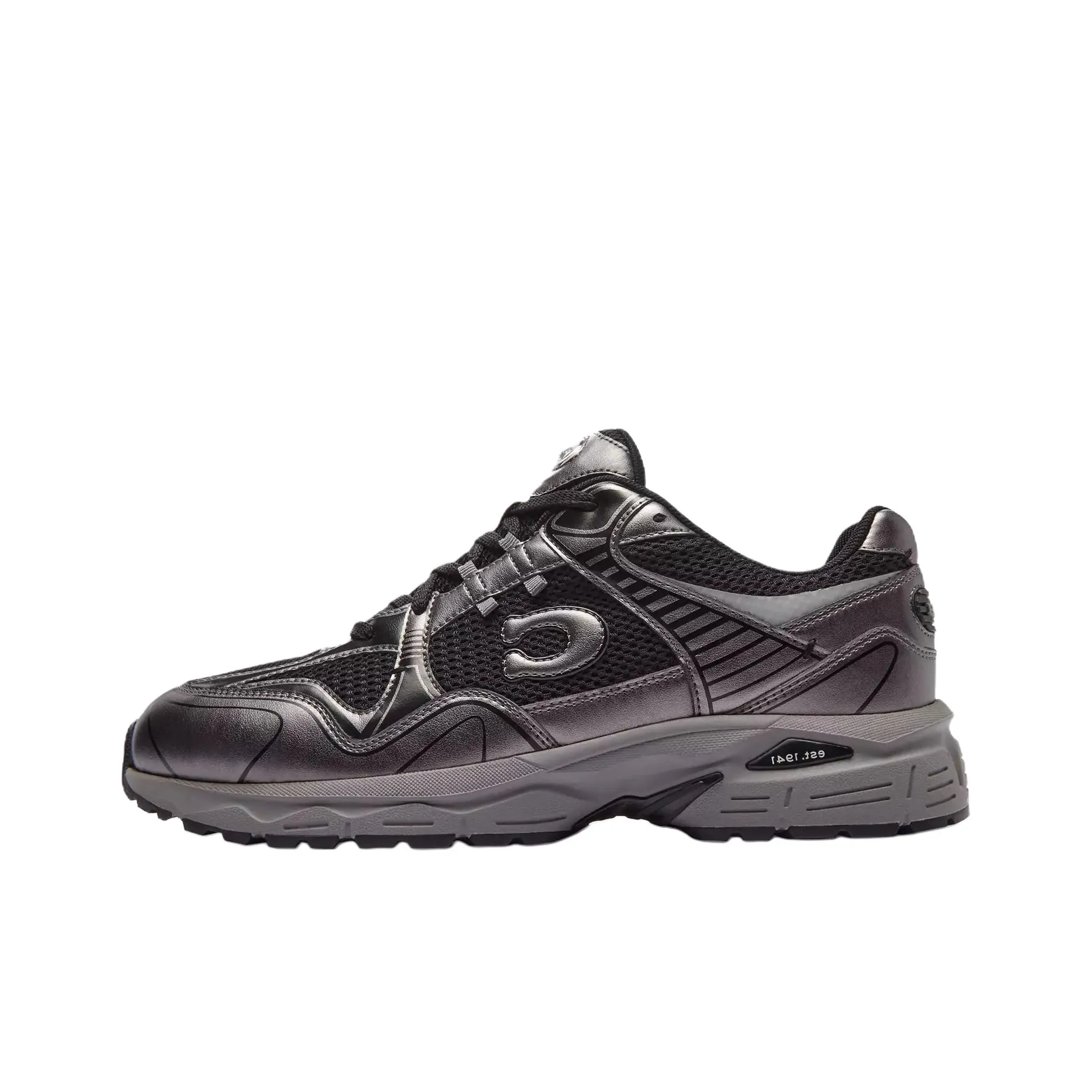 COACH C301 Low Top Casual Shoes Men's Silver Gray