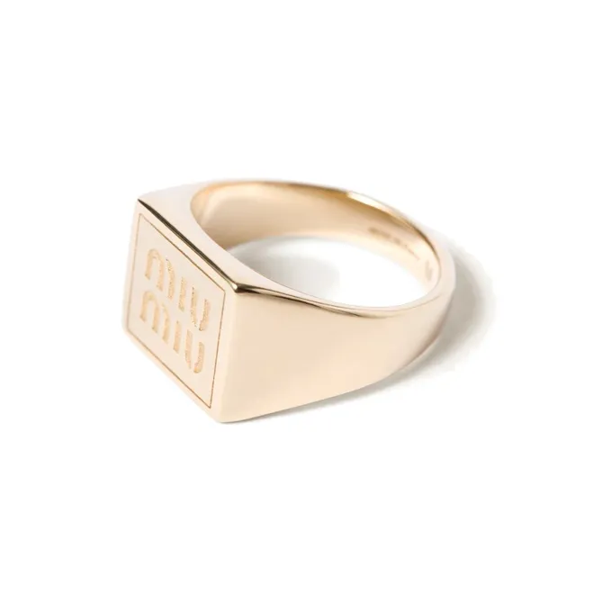 MIU MIU Metal Rings Women's Gold