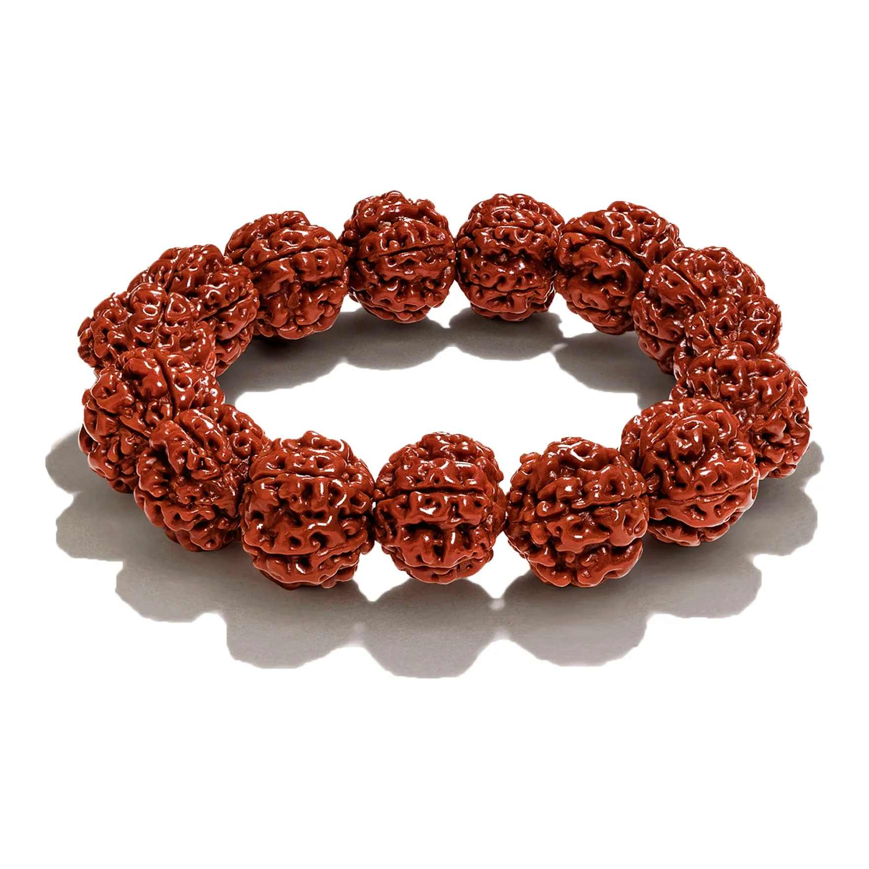 JINGCHENGGOU King Kong Bodhi Seeds Textile Beaded Bracelet Unisex