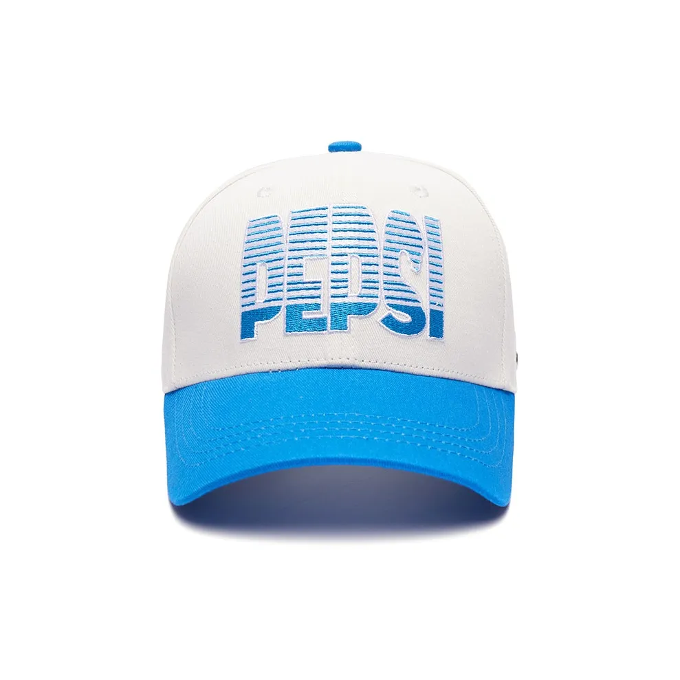 Pepsi Хлопок Бейсболки Сине-белый Унисекс