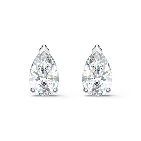 Swarovski Swarovski Element Stud Earrings Women's White Gold