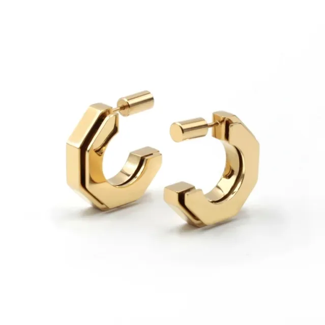 ALP JEWELRY 14K Vacuum Gold Plated Earrings Women's
