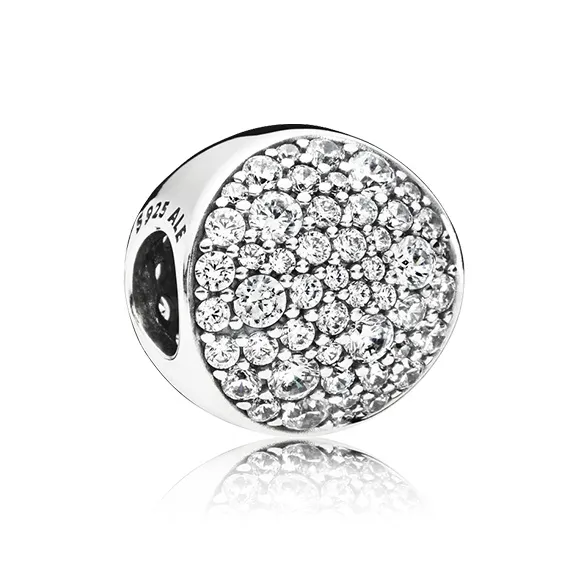 Pandora Sterling Silver 925 пробы, Синтетический кубический цирконий, Ювелирные аксессуары, Серебряный, Женские