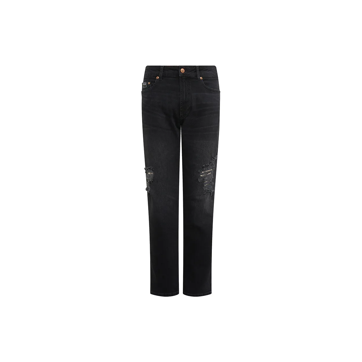 VERSACE JEANS COUTURE Logo Patch Skinny Jeans