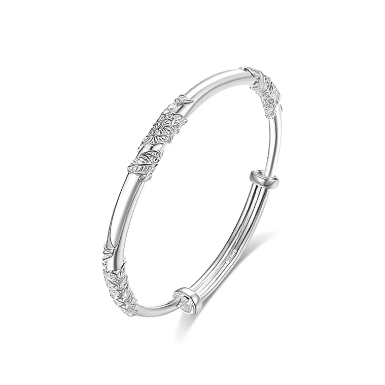 MUYAN Сплав Цветочное великолепие PUSH Pull Браслет Женские