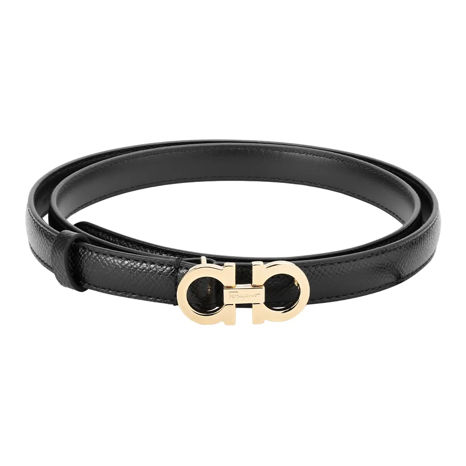 FERRAGAMO Кожаные ремни Женские Черный Ширина 1,5 см