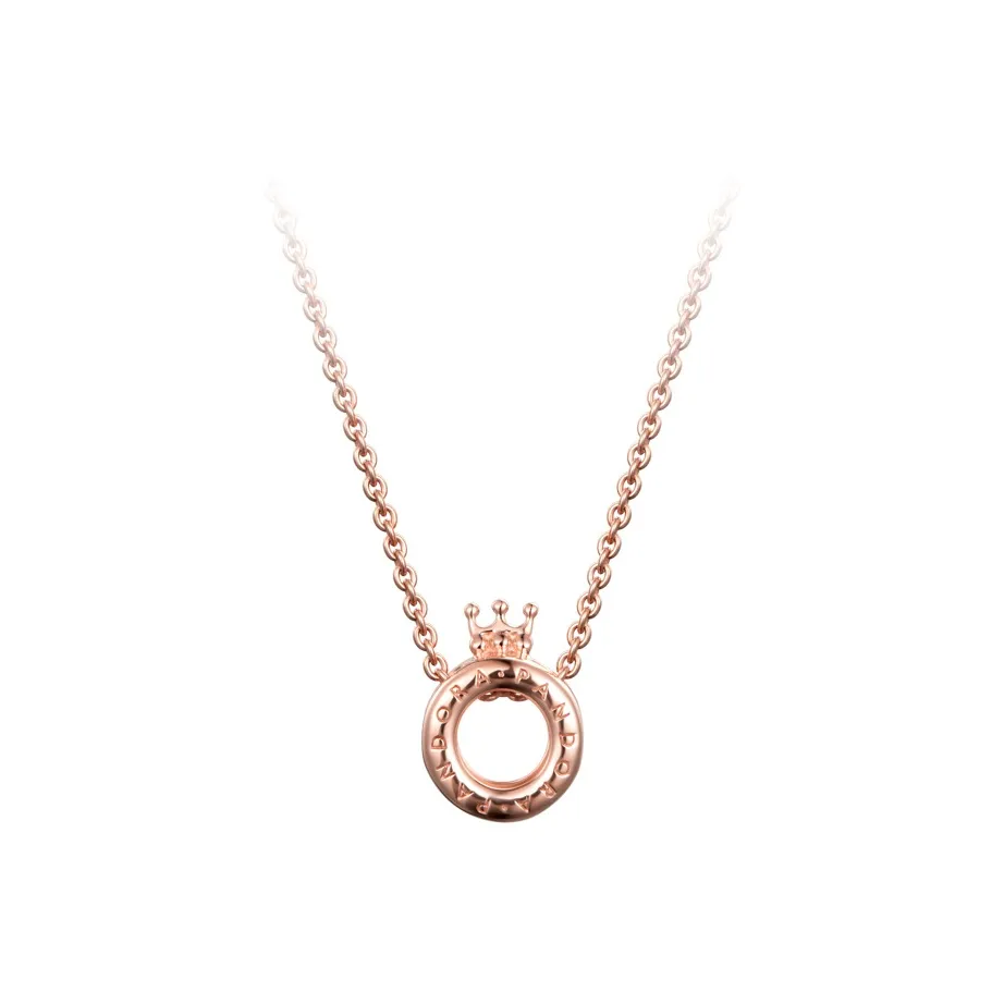 Pandora Copper Silver Alloy Necklaces Unisex