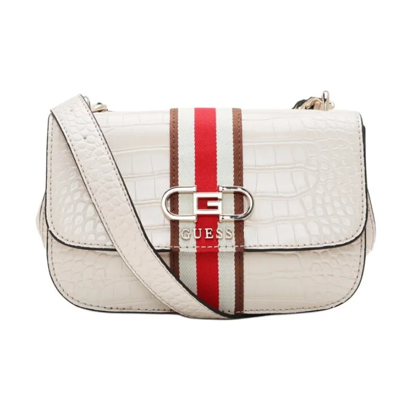 GUESS Artificial Leather Shoulder Bag Medium Size Women's White