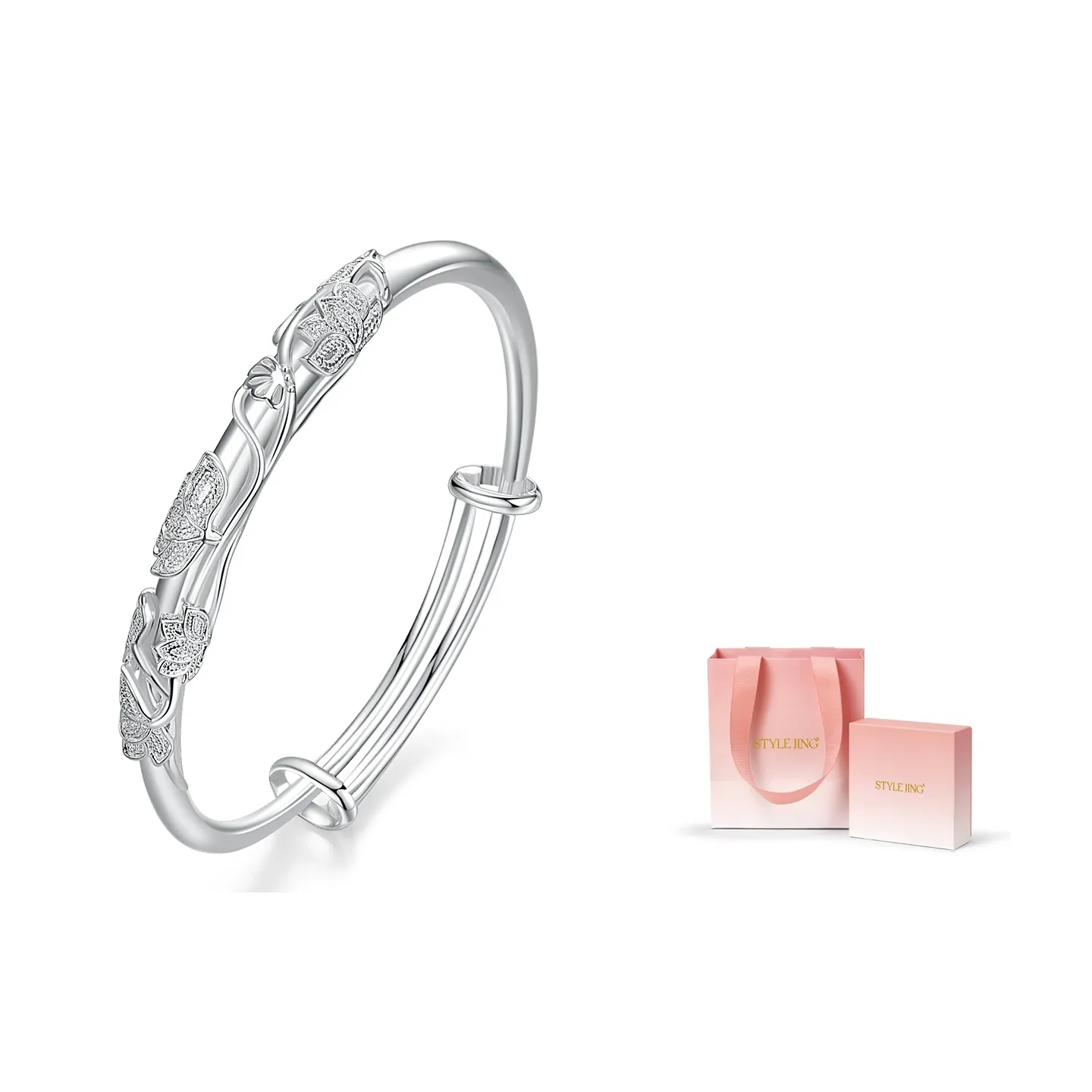 STYLEJING Браслеты Женские Серебряные