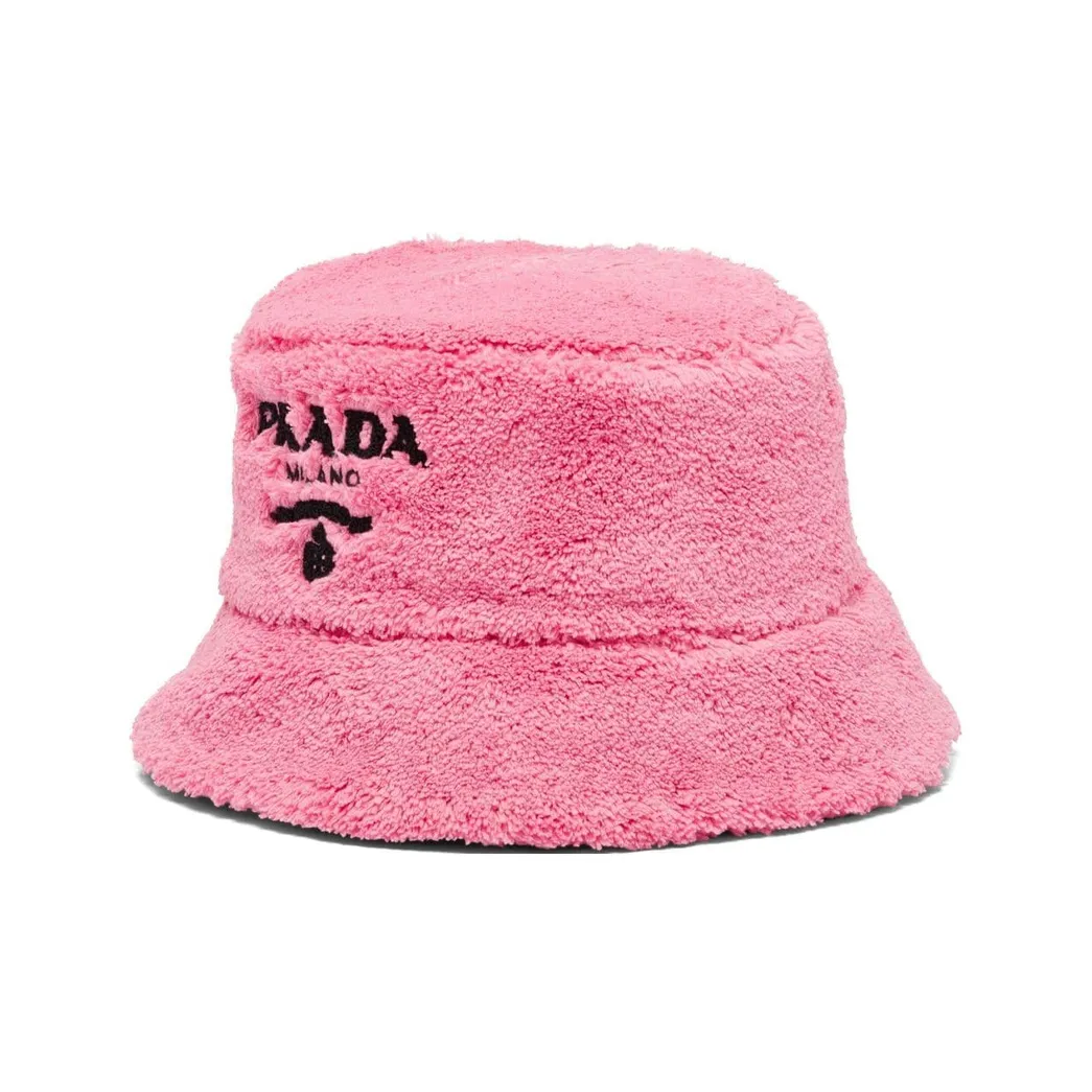 PRADA Fabric Bucket Hats Women's Pink