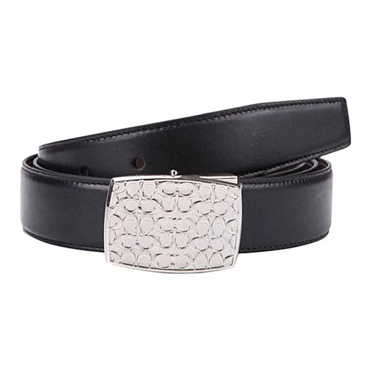 COACH Кожаные ремни Мужской Черный Ширина 3 см