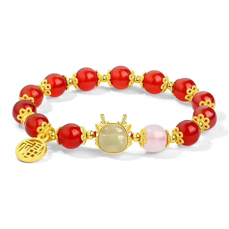 AWD Agate & Chalcedony Beaded Bracelets Women's