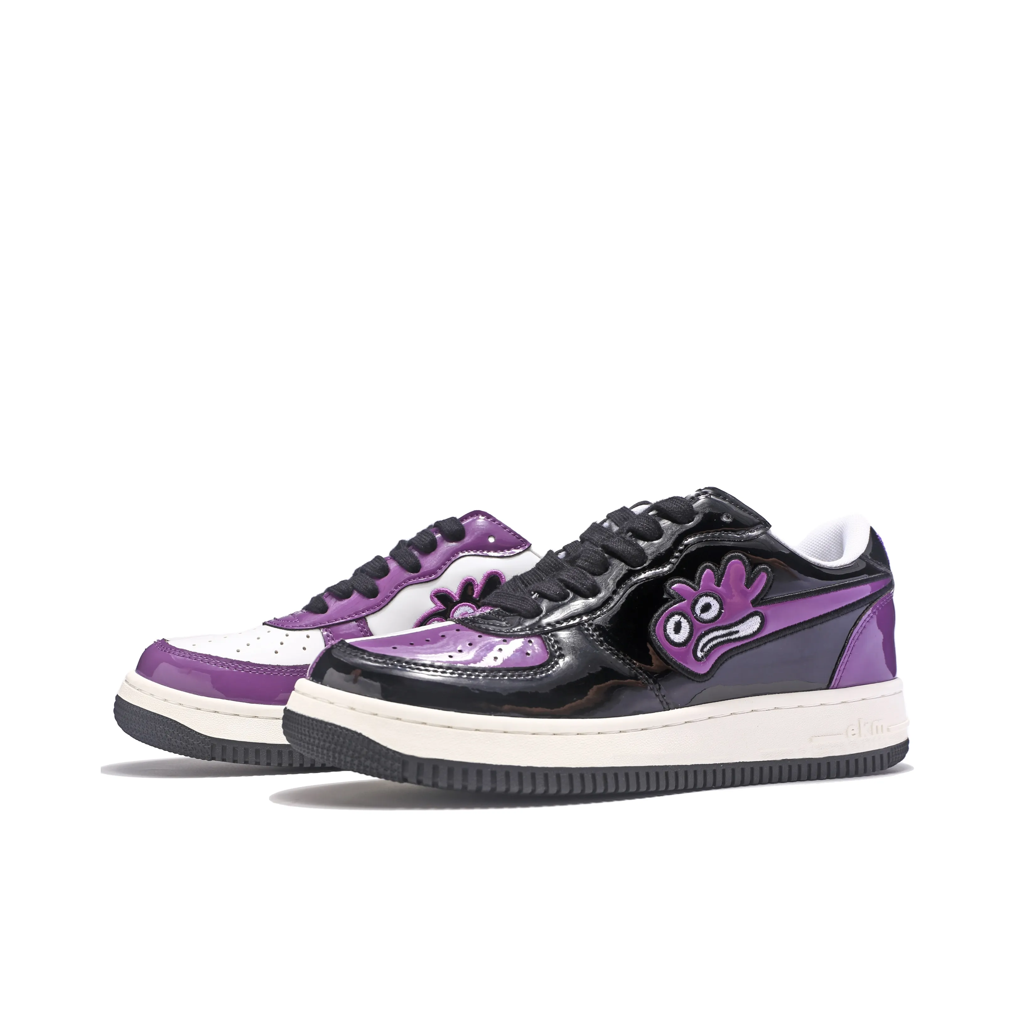 EKM Нижняя юбка Резистентная Устойчивая к истиранию Дышащий Низ Топ Кроссовки для скейтбординга Унисекс Черный Фиолетовый Несовпадающие