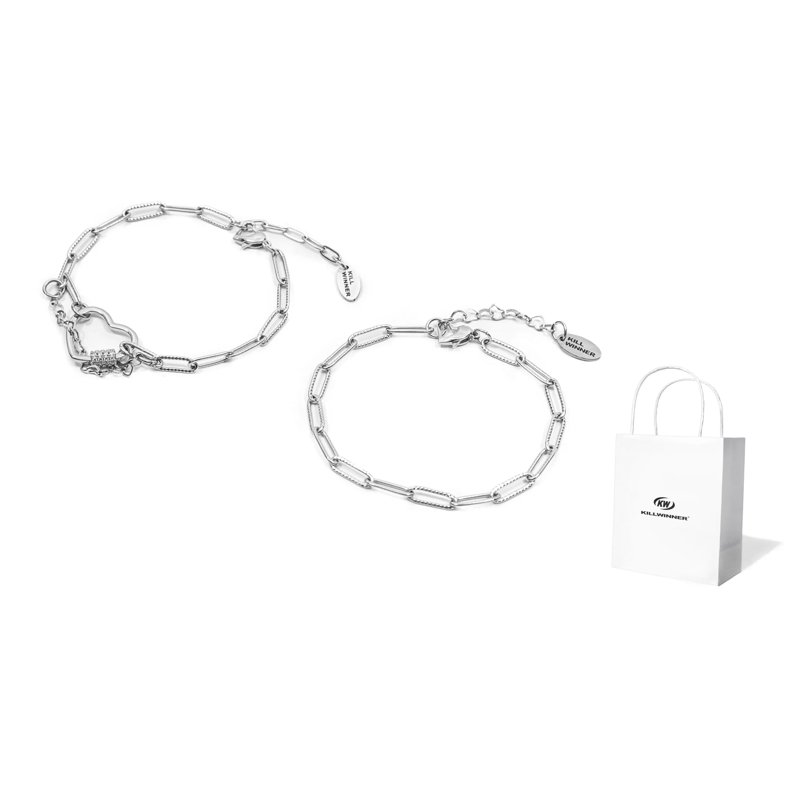 KILLWINNER Титановый стальной браслет унисекс