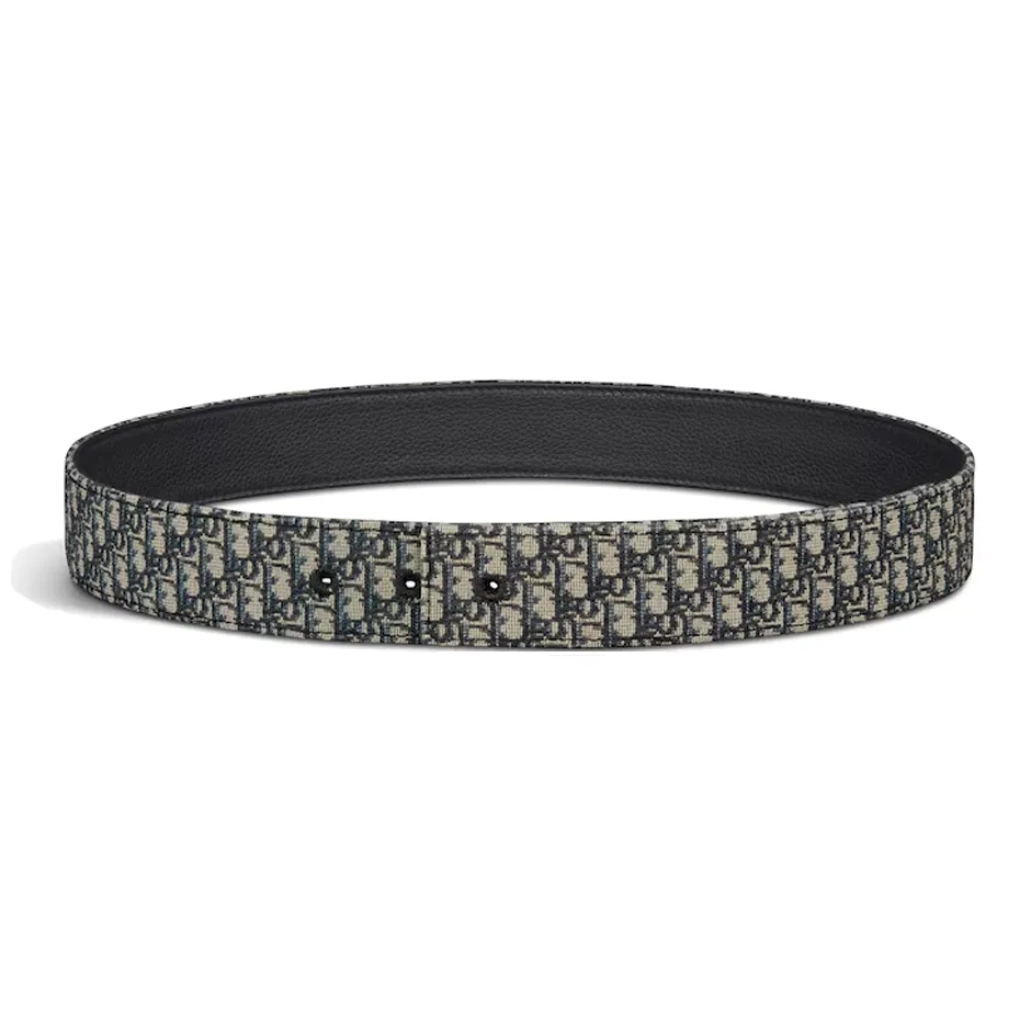 DIOR Brand Logo Unisex Black Width 3.5CM