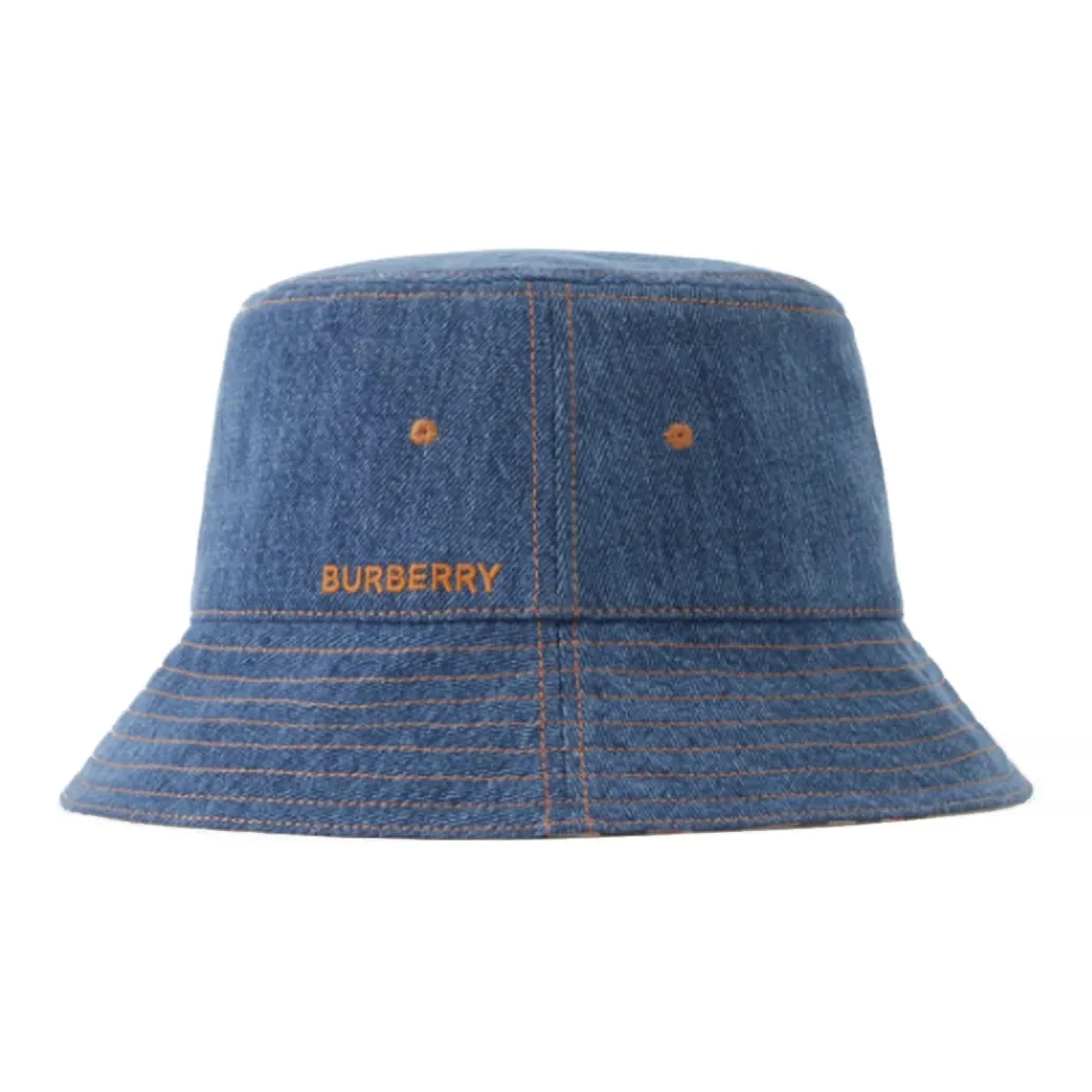 Burberry Cotton Bucket Hats Женские Синий