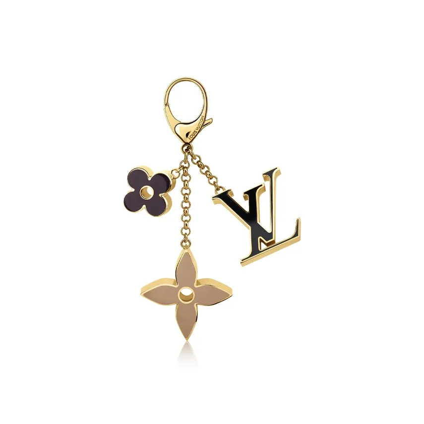 LOUIS VUITTON Bag Charm Fleur De Monogram Multicolor