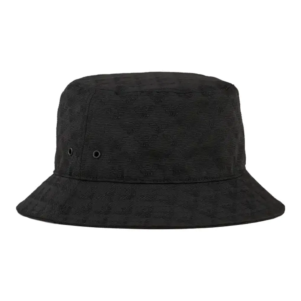 ARMANI EXCHANGE All over Eagle Jacquard Cloche Hat With Strap