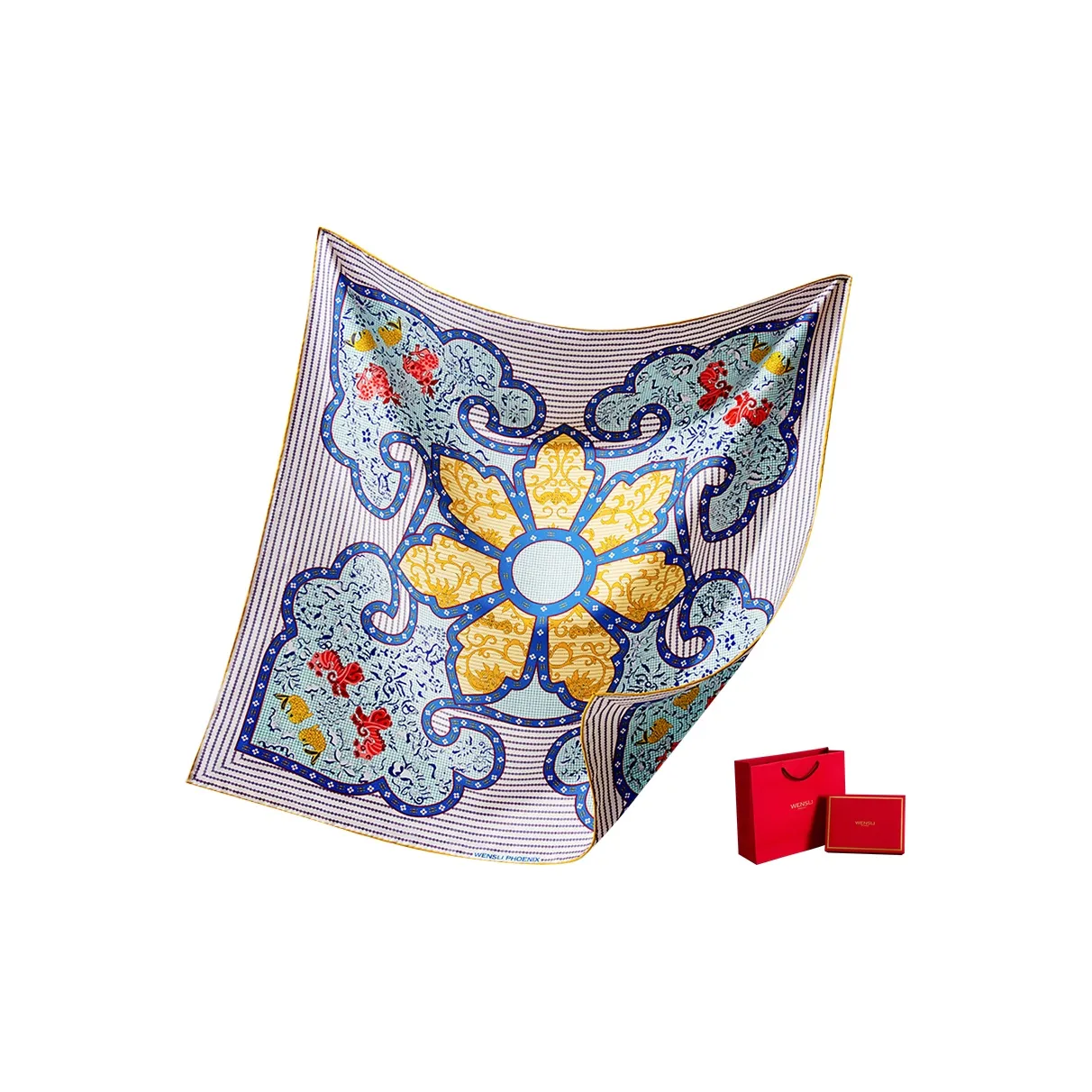 WENSLI Silk Scarves Women's